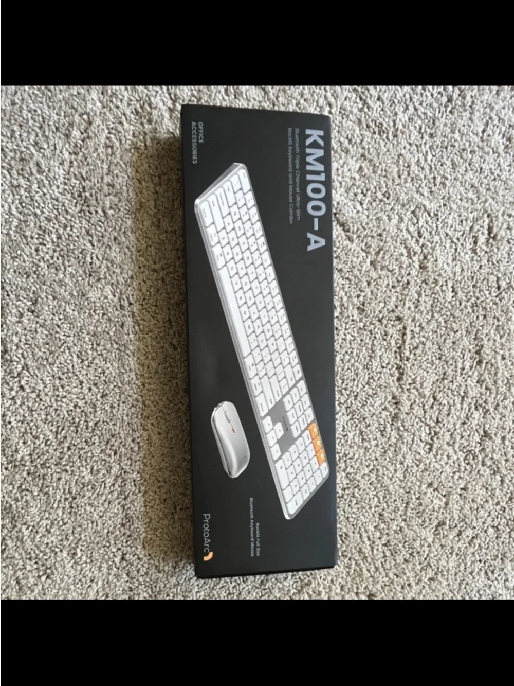 KM100-A Wireless Keyboard and Mouse Combo - White